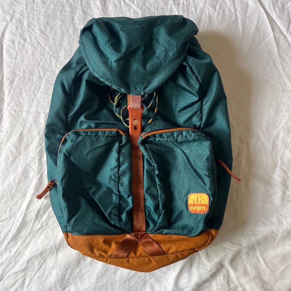 Evrgrn 18L Travel Day Pack Kickback Casual Frameless Quick Pull Cordlock Cinch